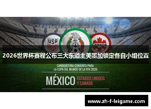 2026世界杯赛程公布三大东道主美墨加锁定各自小组位置